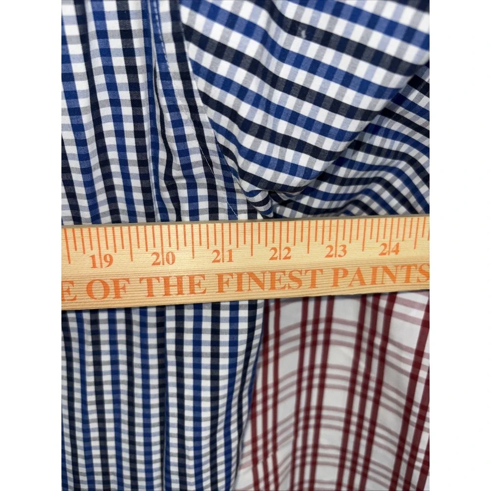 Vintage Polo Ralph Lauren Short Sleeve Button Up Shirt Plaid XL Preppy Lot Of 2